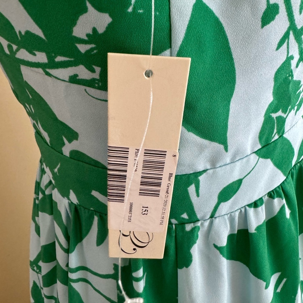 Eliza J Green and White Floral Maxi Dress - Picture 9 of 11